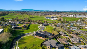 Waikato green hills aerial view — Te Awamutu development site