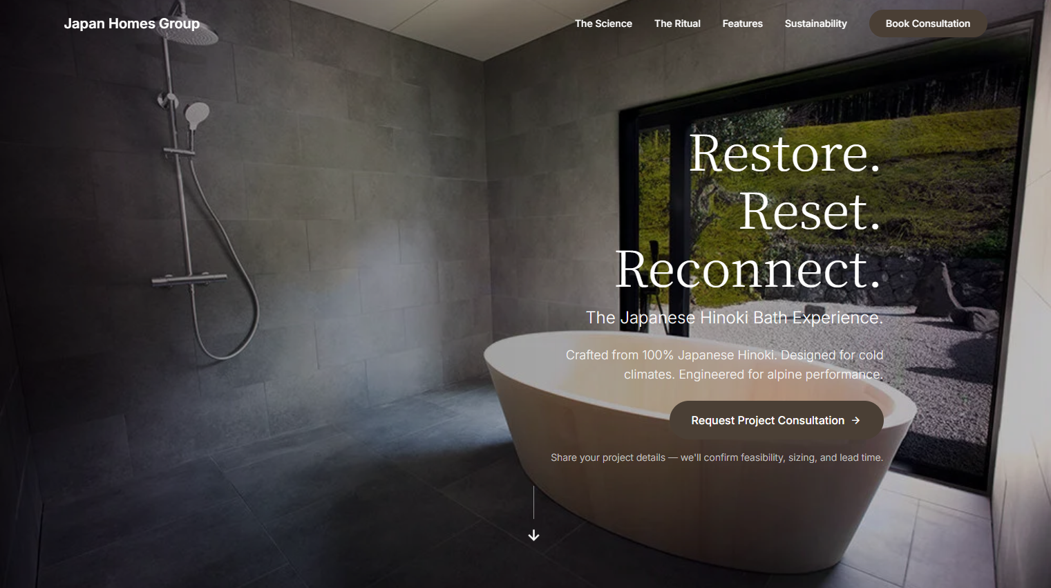 Japan Homes Hinoki Bath