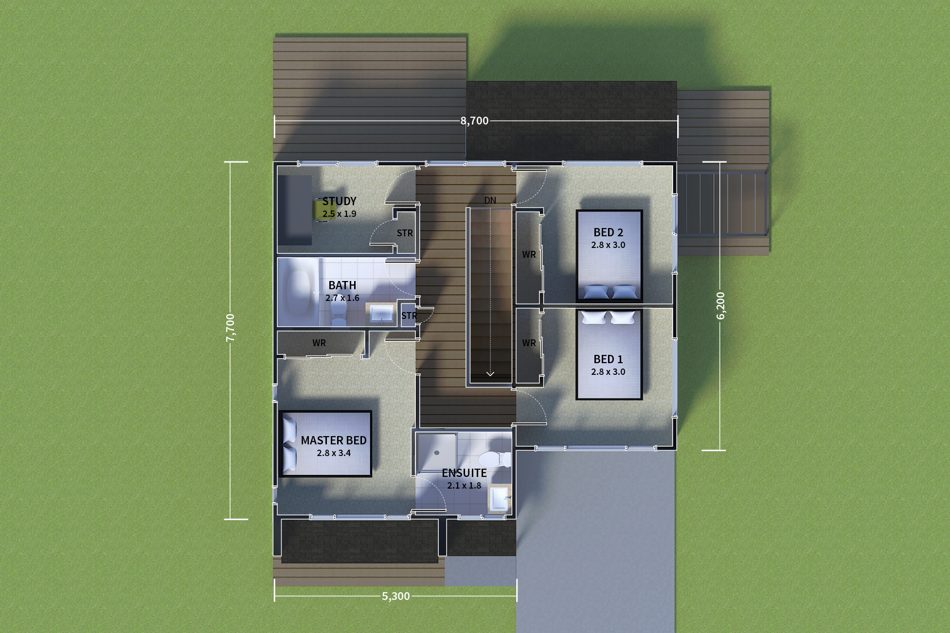 Floor plan level 2