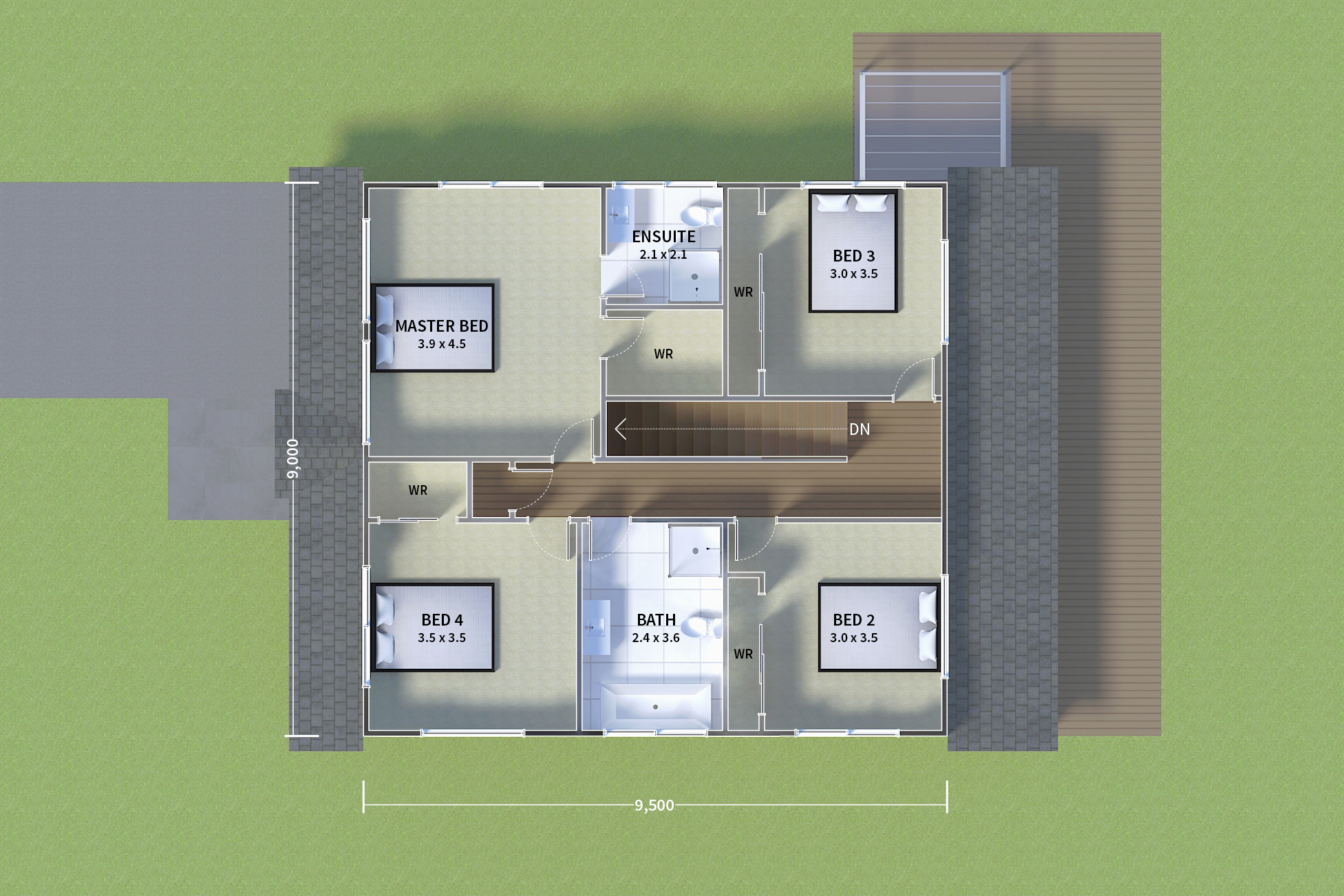 Floor plan level 2