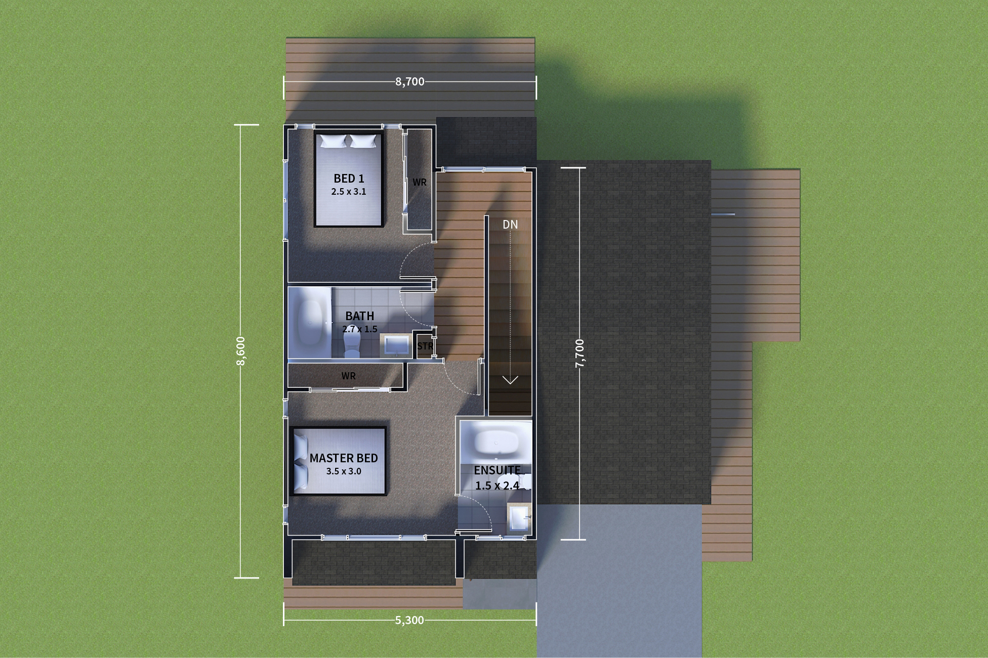 Floor plan level 2