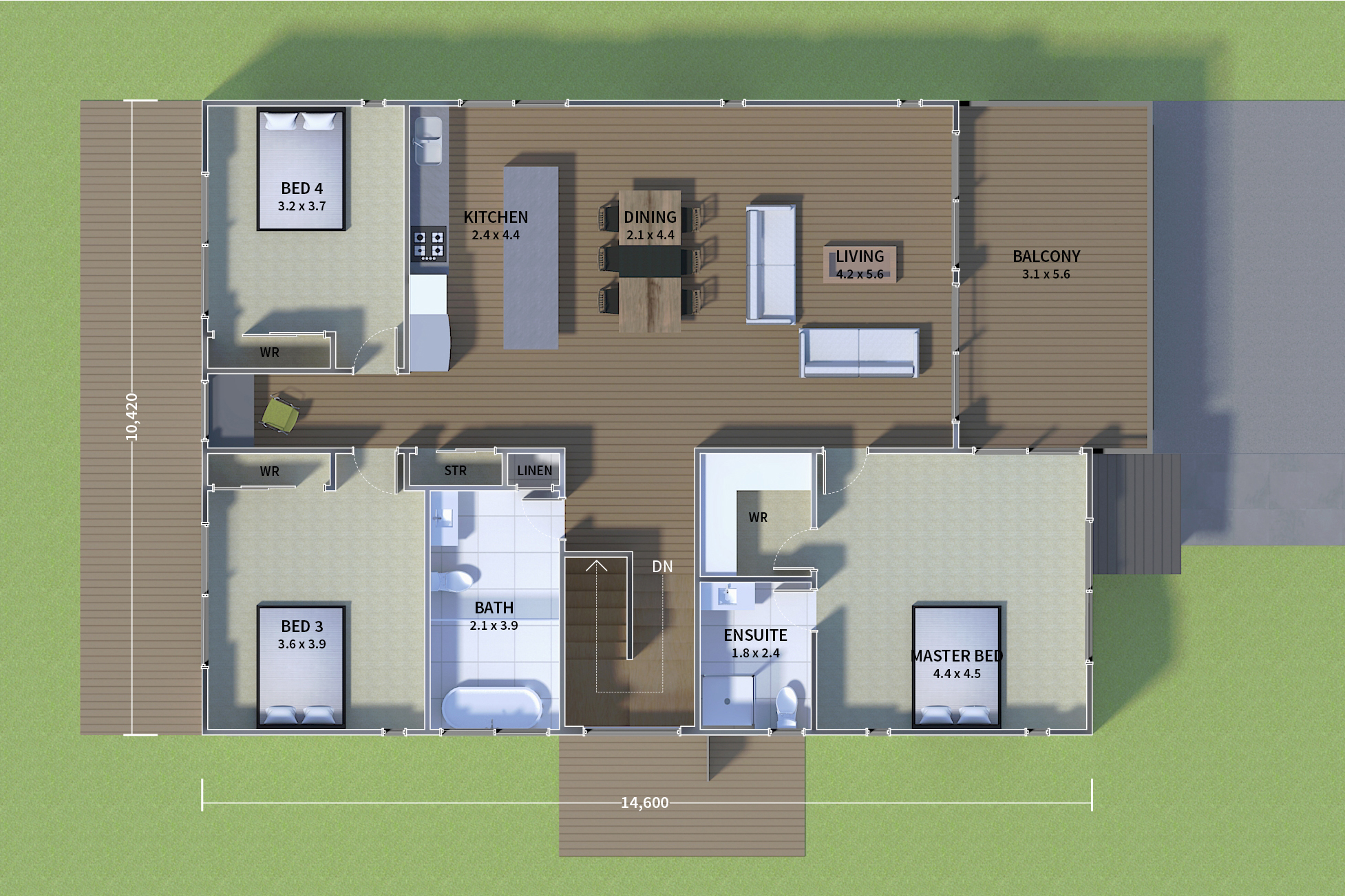 Floor plan level 2