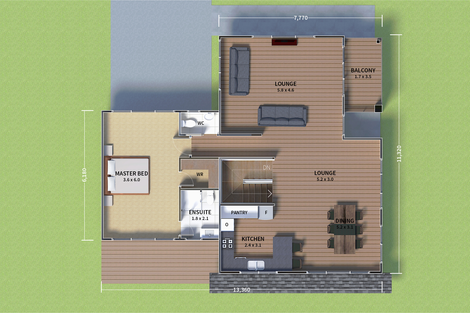 Floor plan level 2