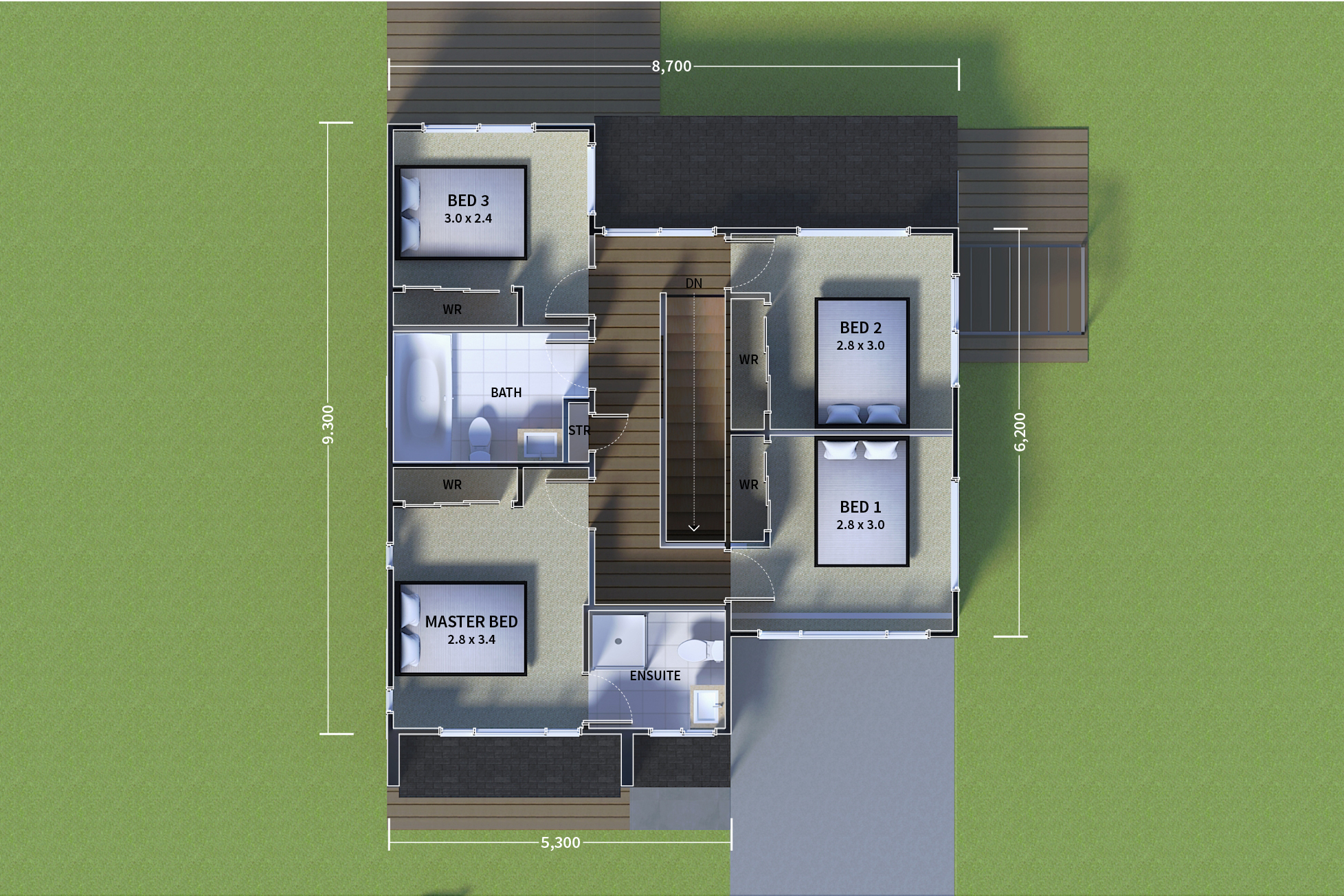 Floor plan level 2
